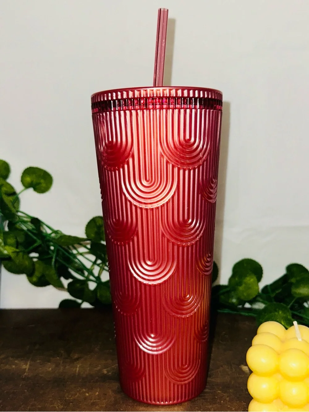 Starbucks Pink Textured Tumbler Cup Fall 2023